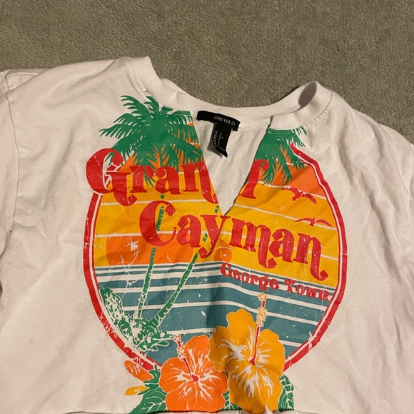 sunset crop top! 
size: SMALL
condition: like new - Picture 2 of 3